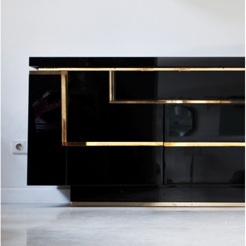 Roche Bobois lacquered wood sideboard, Jean-Claude MAHEY - 1970s