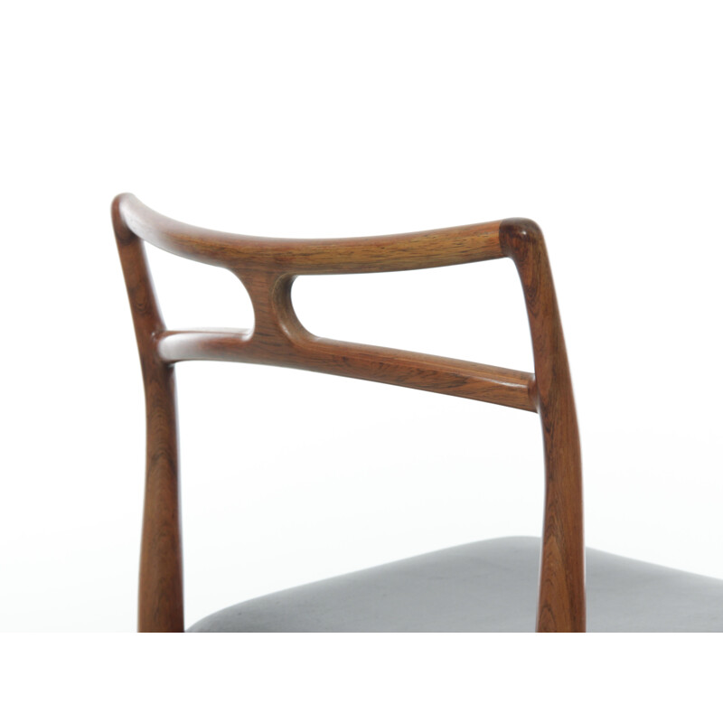 Set of 6 vintage chairs model 94 in rosewood by Johannes Andersen for Linnebergs Møbelfabrik, 1961