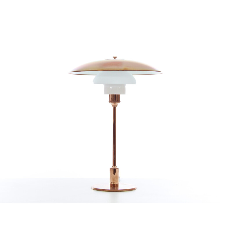 Lámpara de mesa escandinava vintage de cobre, 1928