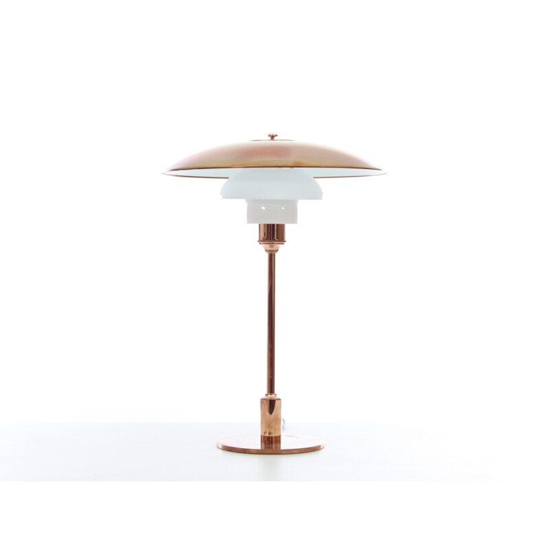 Scandinavian vintage table lamp in copper, 1928s