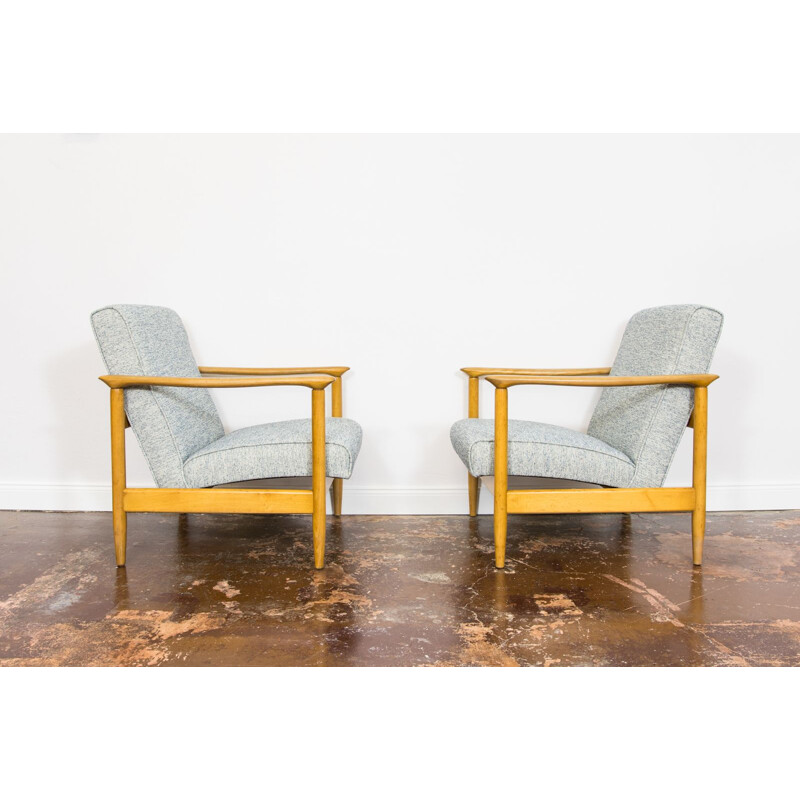 Paar Vintage-Sessel Gfm-142 von Edmund Homa, 1960