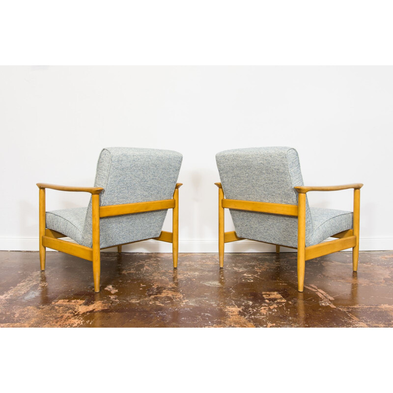 Paire de fauteuils vintage Gfm-142 par Edmund Homa, 1960