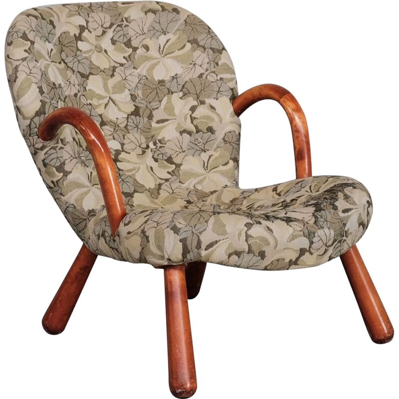 Mid-century Danish Clam armchair by Arnold Madsen, 1950s