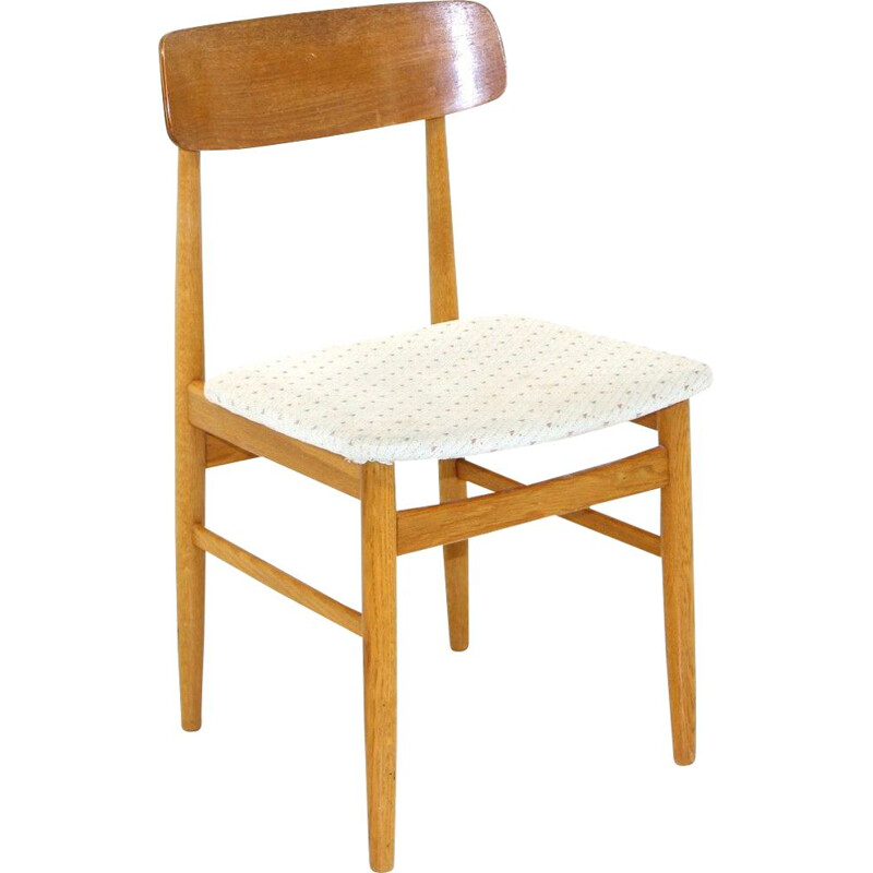 Chaise vintage en chêne - danemark 1960