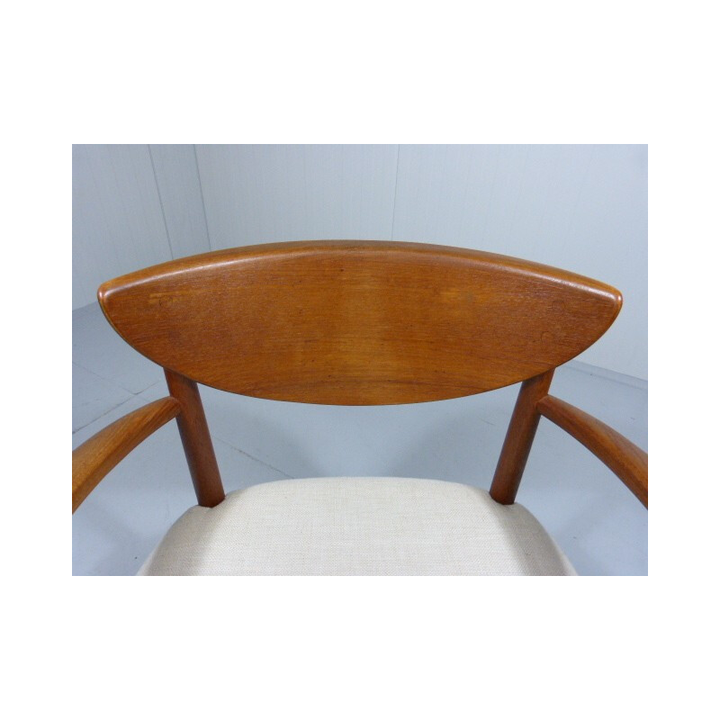 Table and 4 dining chair in teak, Peter HVIDT and Orla MOLGAARD NIELSEN - 1950s