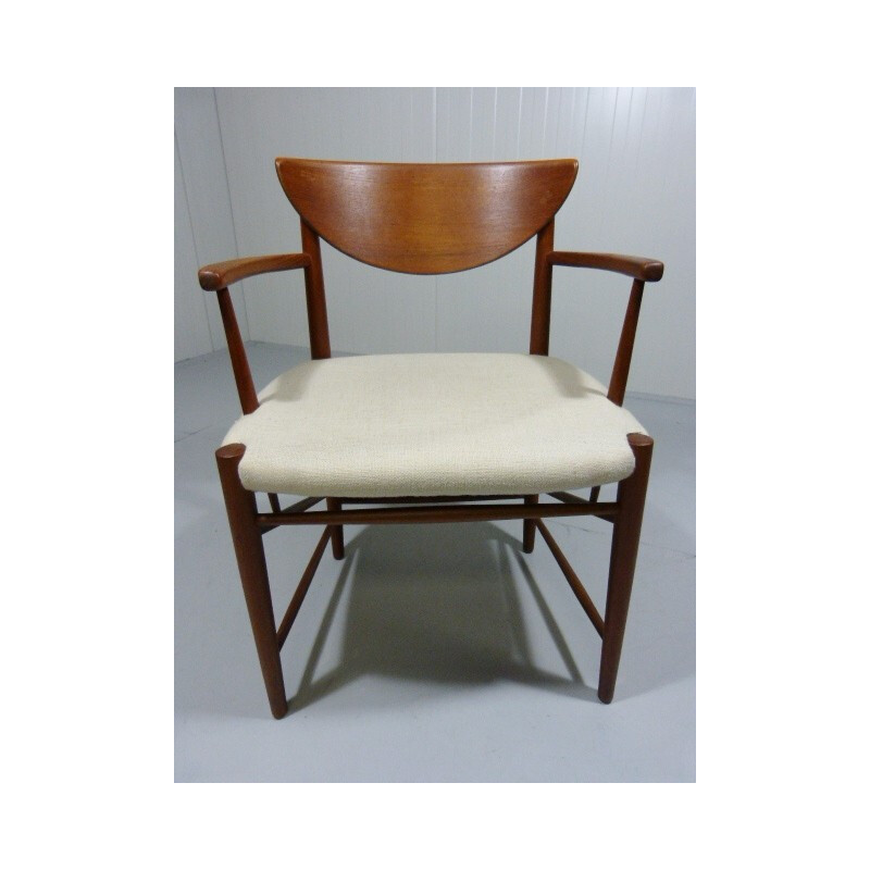 Table and 4 dining chair in teak, Peter HVIDT and Orla MOLGAARD NIELSEN - 1950s