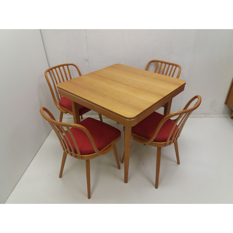 Vintage dining set by Antonín Šuman for Fa Jiton and Ton, Czechoslovakia 1960