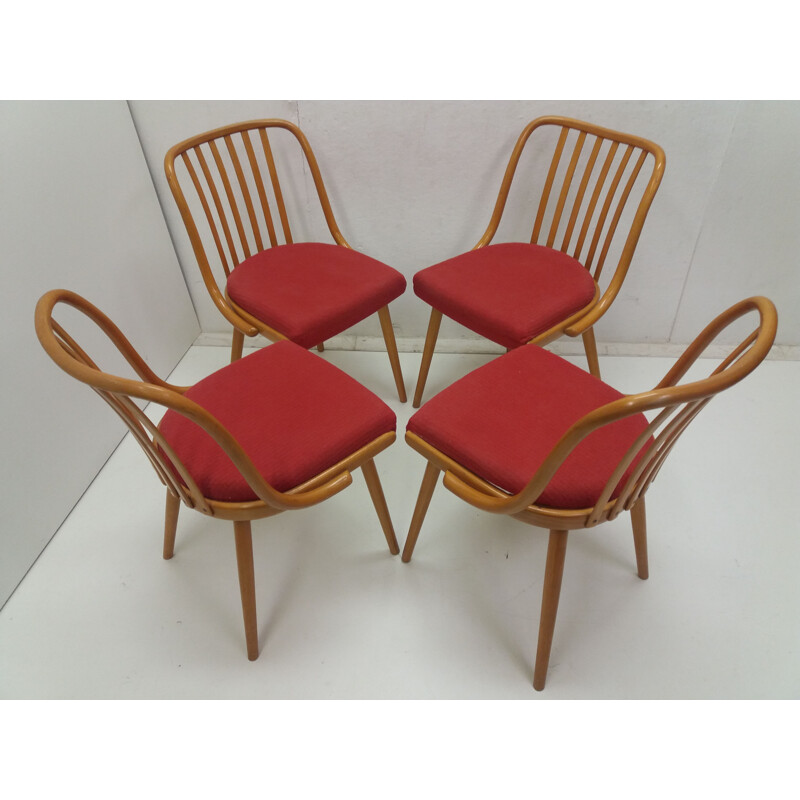 Vintage dining set by Antonín Šuman for Fa Jiton and Ton, Czechoslovakia 1960