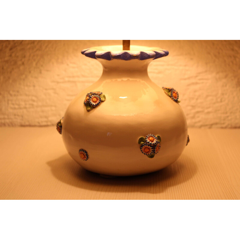 Vintage ceramic lamp, 1970-1980