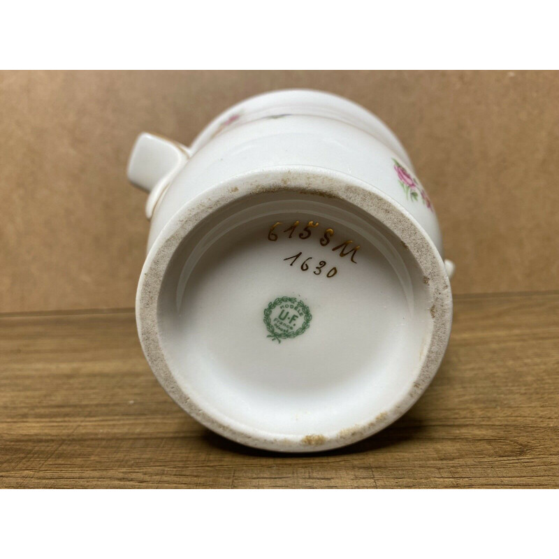 Vintage porcelain coffee set model U.F. France