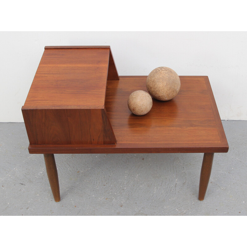 Mid-century teak console table - 1960s