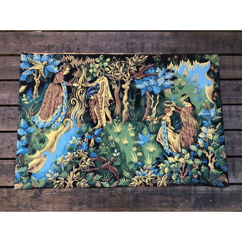 Vintage tapestry printed Roga