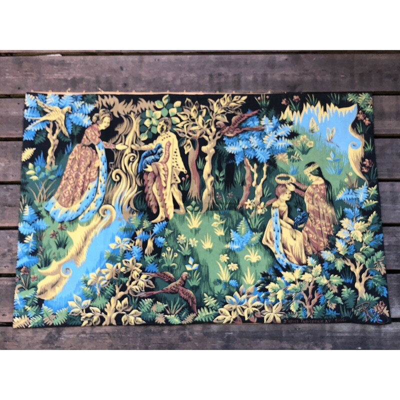 Vintage tapestry printed Roga