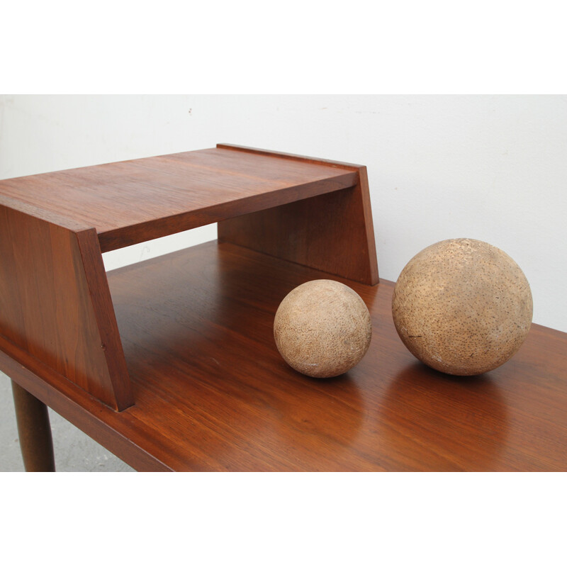 Mid-century teak console table - 1960s