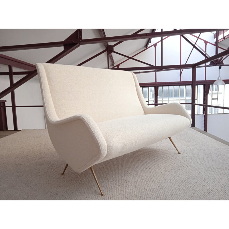 Vintage Italian 2-seater sofa by Aldo Morbelli for Isa Bergamo, 1950