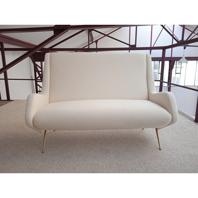 Italienisches Vintage-Sofa, 2-Sitzer, von Aldo Morbelli für Isa Bergamo, 1950