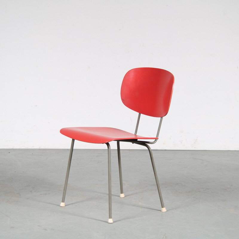 Sedia vintage di Wim Rietveld per Gispen, Paesi Bassi 1950