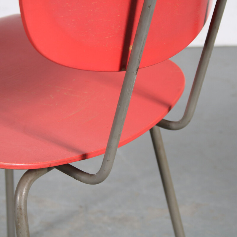 Vintage side chair by Wim Rietveld for Gispen, Netherlands 1950s