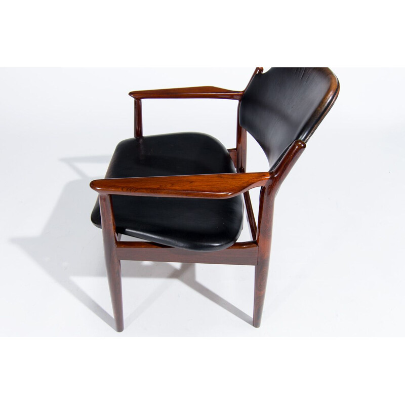 Vintage rosewood armchair by Arne Vodder for Sibast, 1960s