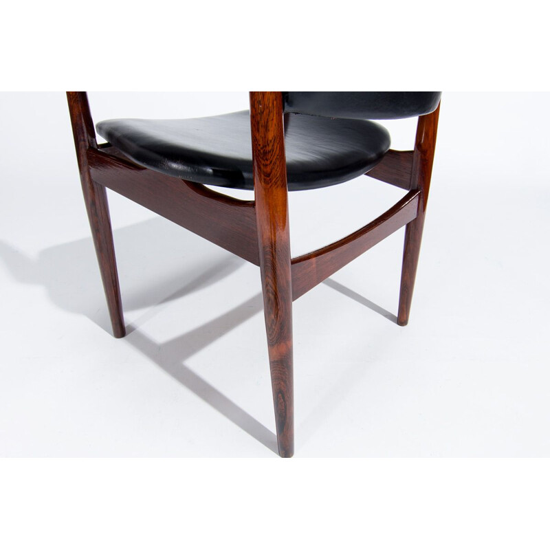 Vintage rosewood armchair by Arne Vodder for Sibast, 1960s