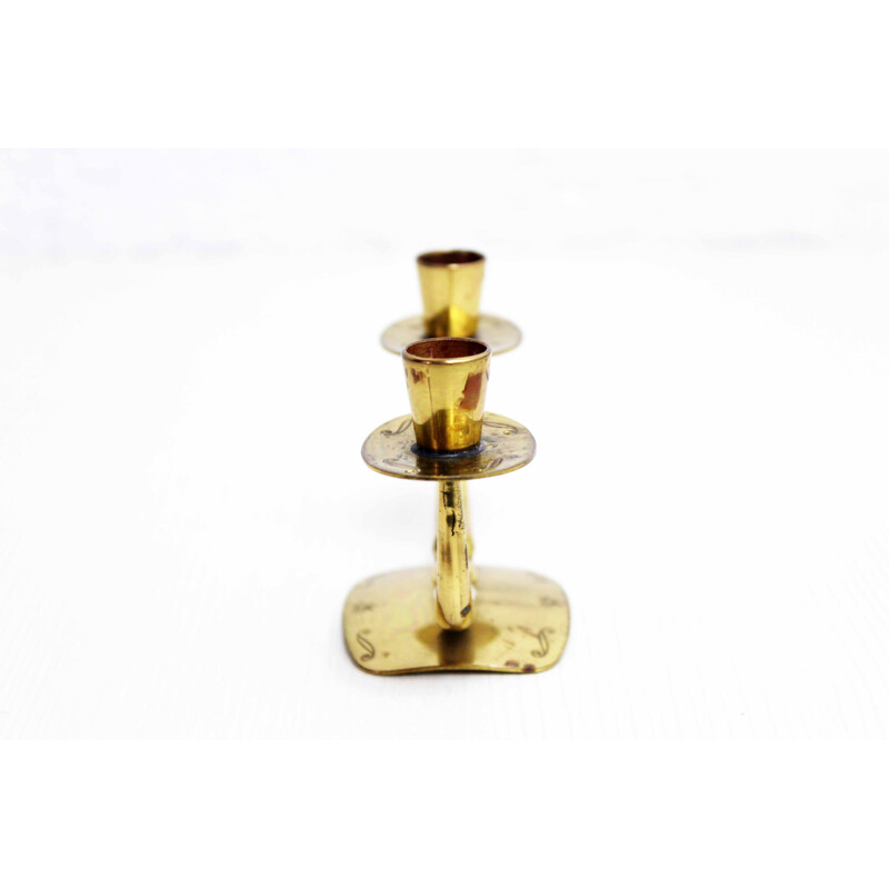 Vintage brass candlestick, 1950-1960