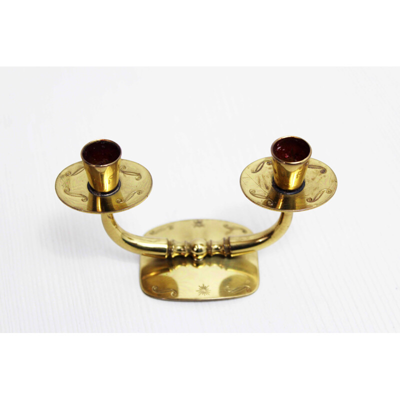 Vintage brass candlestick, 1950-1960