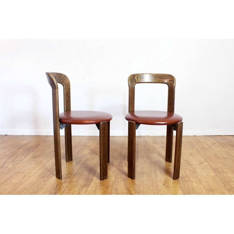 Set of 6 vintage chairs by Bruno Rey for Dietiker, 1970