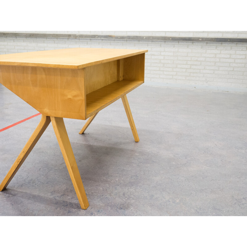 Dutch Pastoe "EB02" writing desk in birch, Cees BRAAKMAN - 1950s