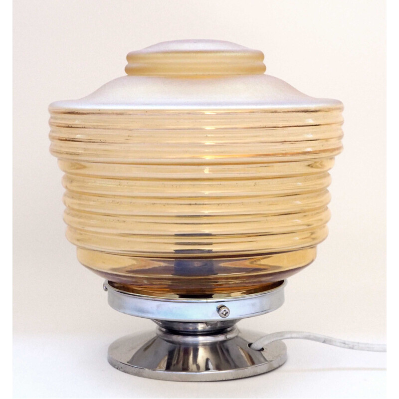 Vintage glassware lamp, 1940