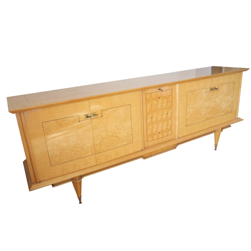 Vintage sideboard in varnished lemon tree, 1940