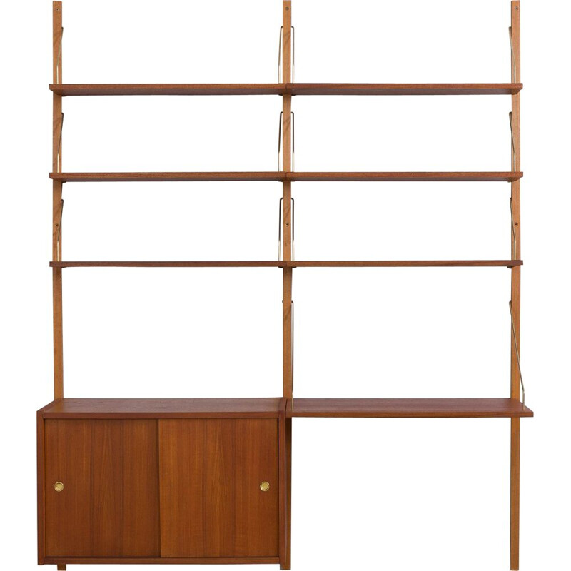 Vintage Randers modular teak shelving system, Denmark 1960s