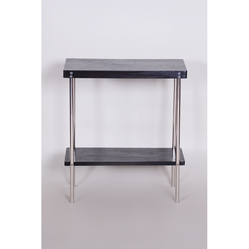 Vintage black side table by Robert Slezak, 1930