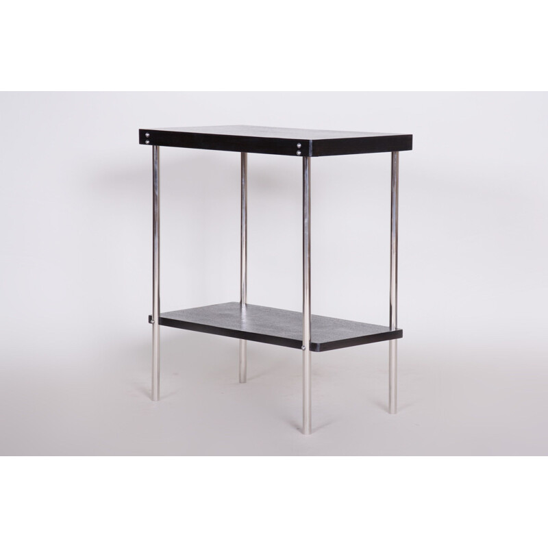 Vintage black side table by Robert Slezak, 1930