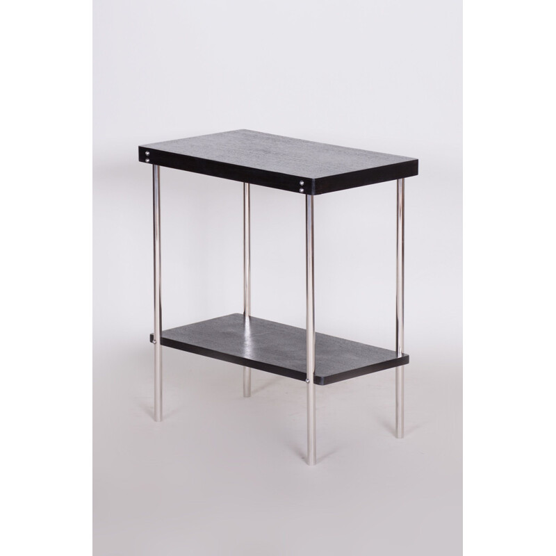 Vintage black side table by Robert Slezak, 1930