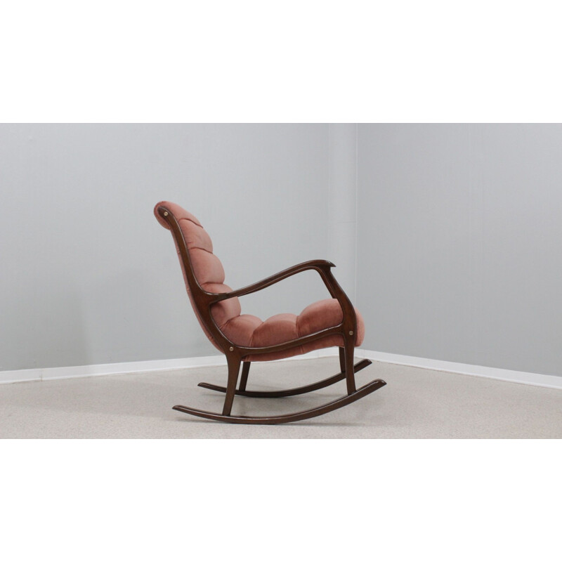 Vintage rocking chair by Ezio Longhi for Elam, 1950s