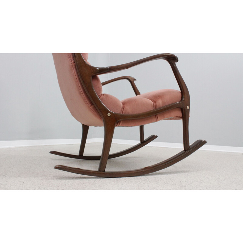 Vintage rocking chair by Ezio Longhi for Elam, 1950s