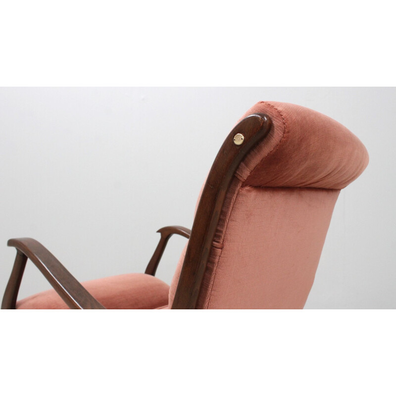 Vintage rocking chair by Ezio Longhi for Elam, 1950s