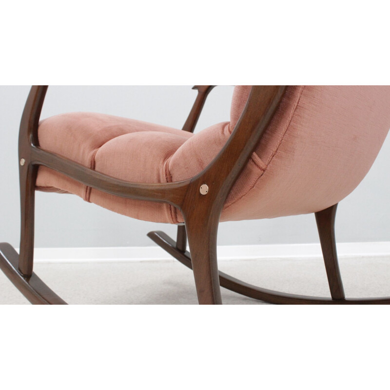 Vintage rocking chair by Ezio Longhi for Elam, 1950s