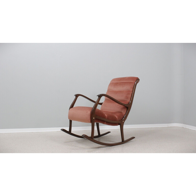 Vintage rocking chair by Ezio Longhi for Elam, 1950s