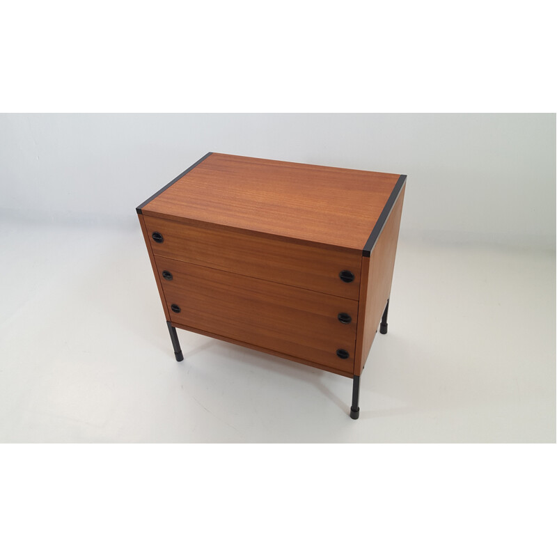 Chest of drawers in mahogany and metal, ARP (Motte, Mortier, Guariche) - 1960s