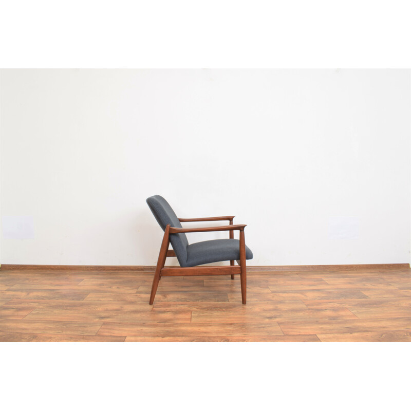 Fauteuil polonais vintage par Edmund Homa pour Gościcińska Fabryka Mebli, 1960