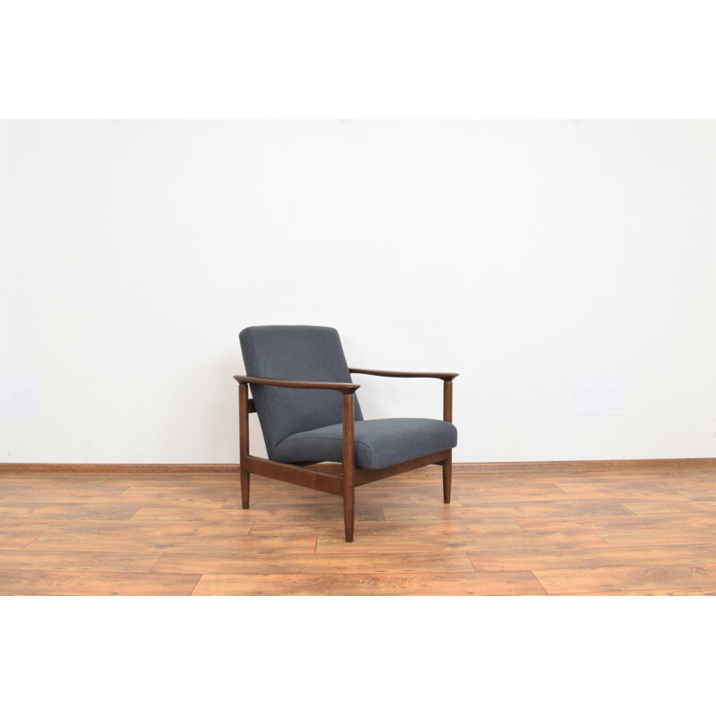 Mid-century Polish armchair by Edmund Homa for Gościcińska Fabryka Mebli, 1960s