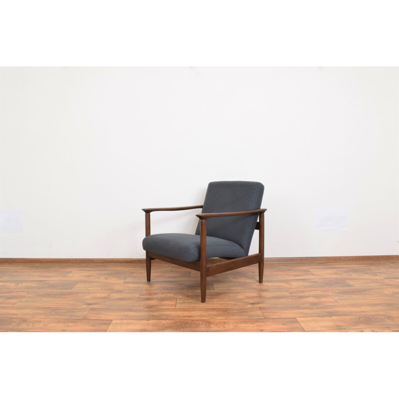 Mid-century Polish armchair by Edmund Homa for Gościcińska Fabryka Mebli, 1960s