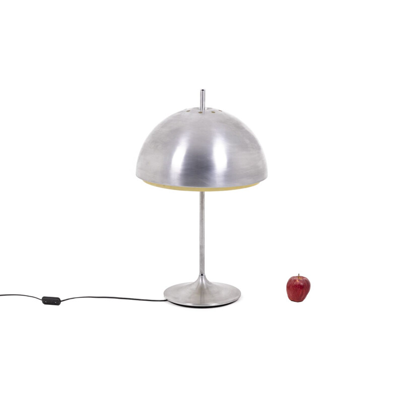 Lampe champignon vintage en inox, 1970