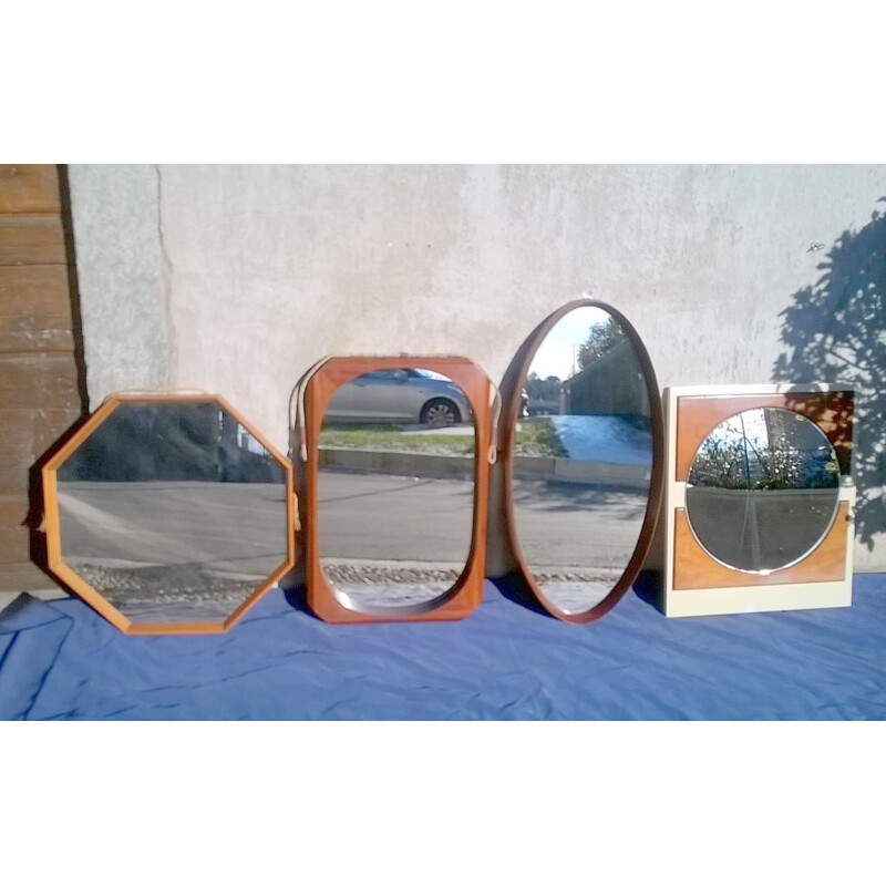 Set of 4 mid century italian mirrors - 1950s