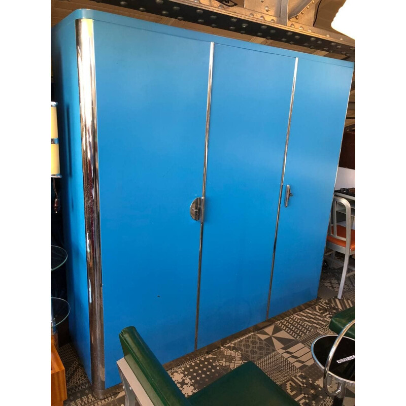 Vintage-Schrank in blauer Farbe von Vichr