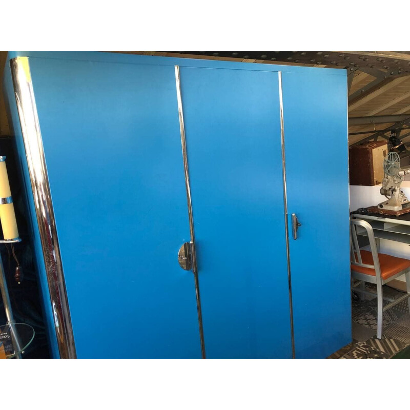 Vintage-Schrank in blauer Farbe von Vichr