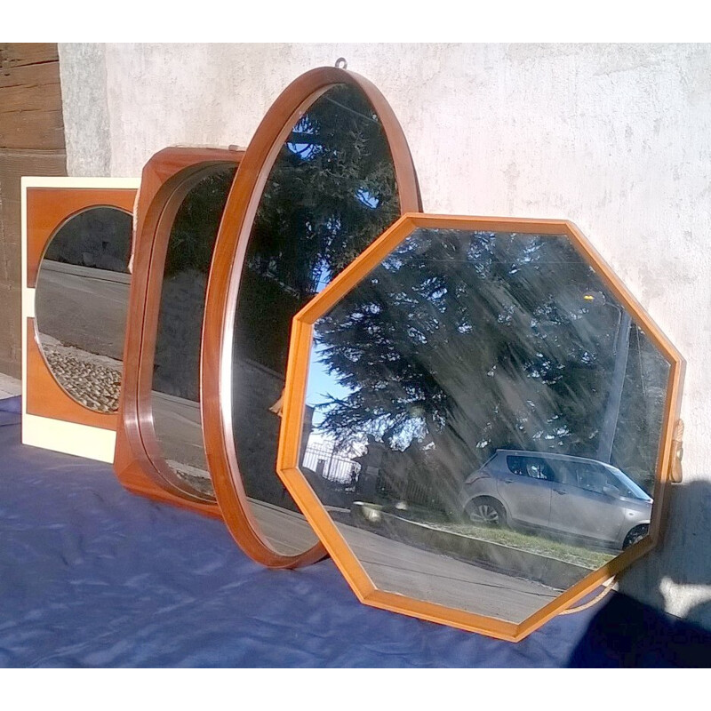 Set of 4 mid century italian mirrors - 1950s