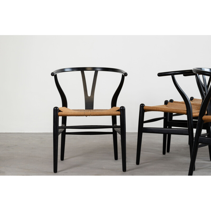 Set van 6 vintage houten stoelen van Hans Jorgen Wegner, 1960