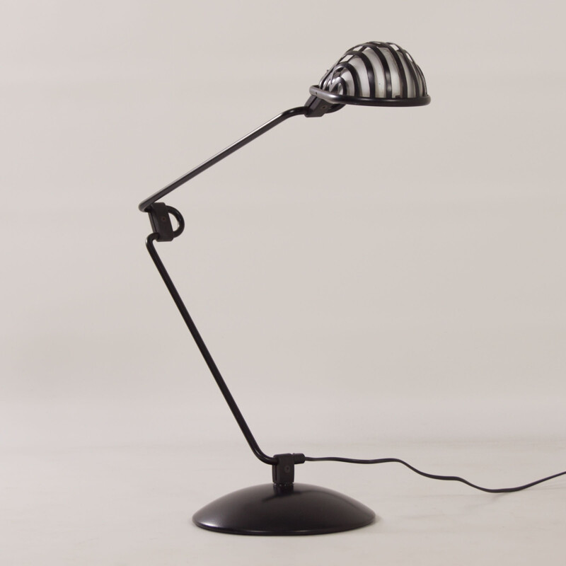 Schwarze Vintage Igloo Schreibtischlampe von Tommaso Cimini für Lumina, 1980